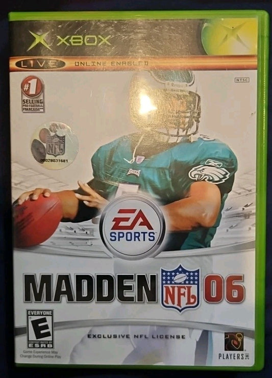 Madden NFL 06 (Xbox) Tested. No Scratches. New Case.