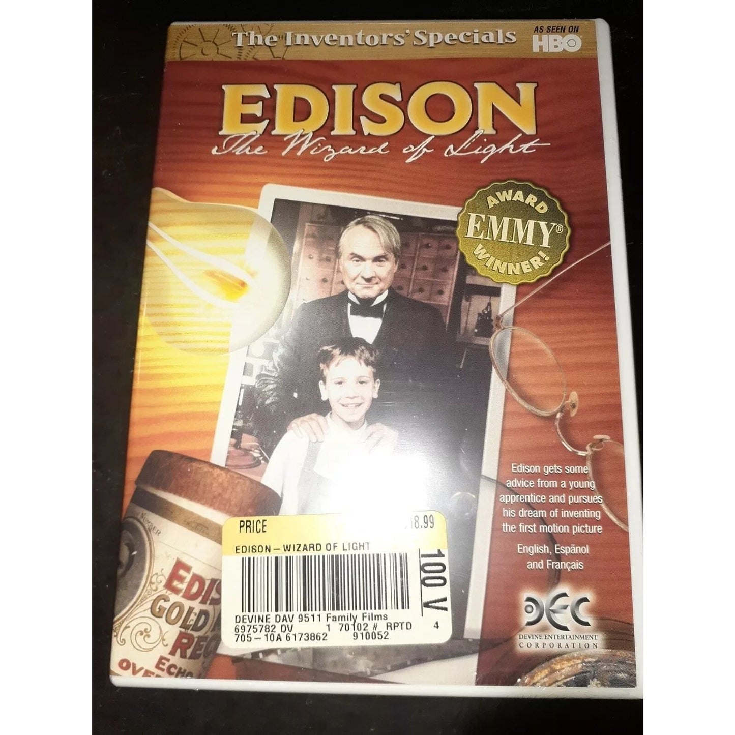 Edison: The Wizard Of Light (DVD, 2001) NEW HBO Inventor's Specials