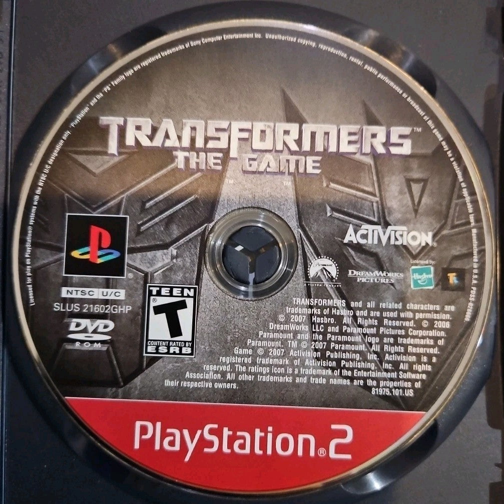 Transformers: The Game Greatest Hits (PS2) W/ Manual + Bonus Disc. Mint. Tested
