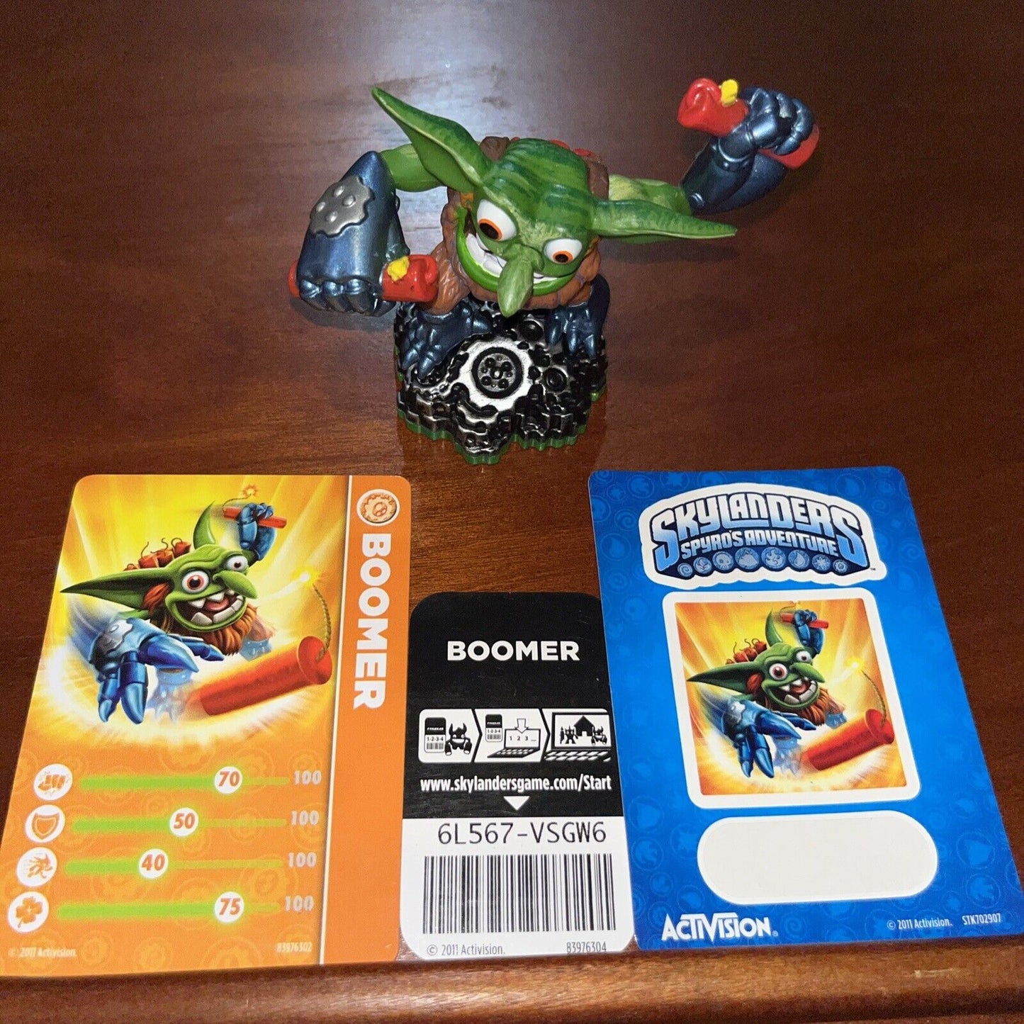 Skylanders Boomer With Stickers And Cards ￼