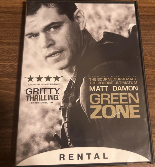 Green Zone (DVD, 2010, Rental Exclusive) Tested