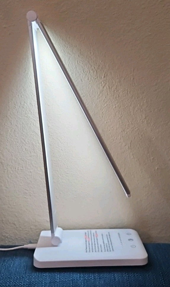 12" Stand + 12" LED Adjustable Lamp  USB-C Charger / USB Charging Dimable