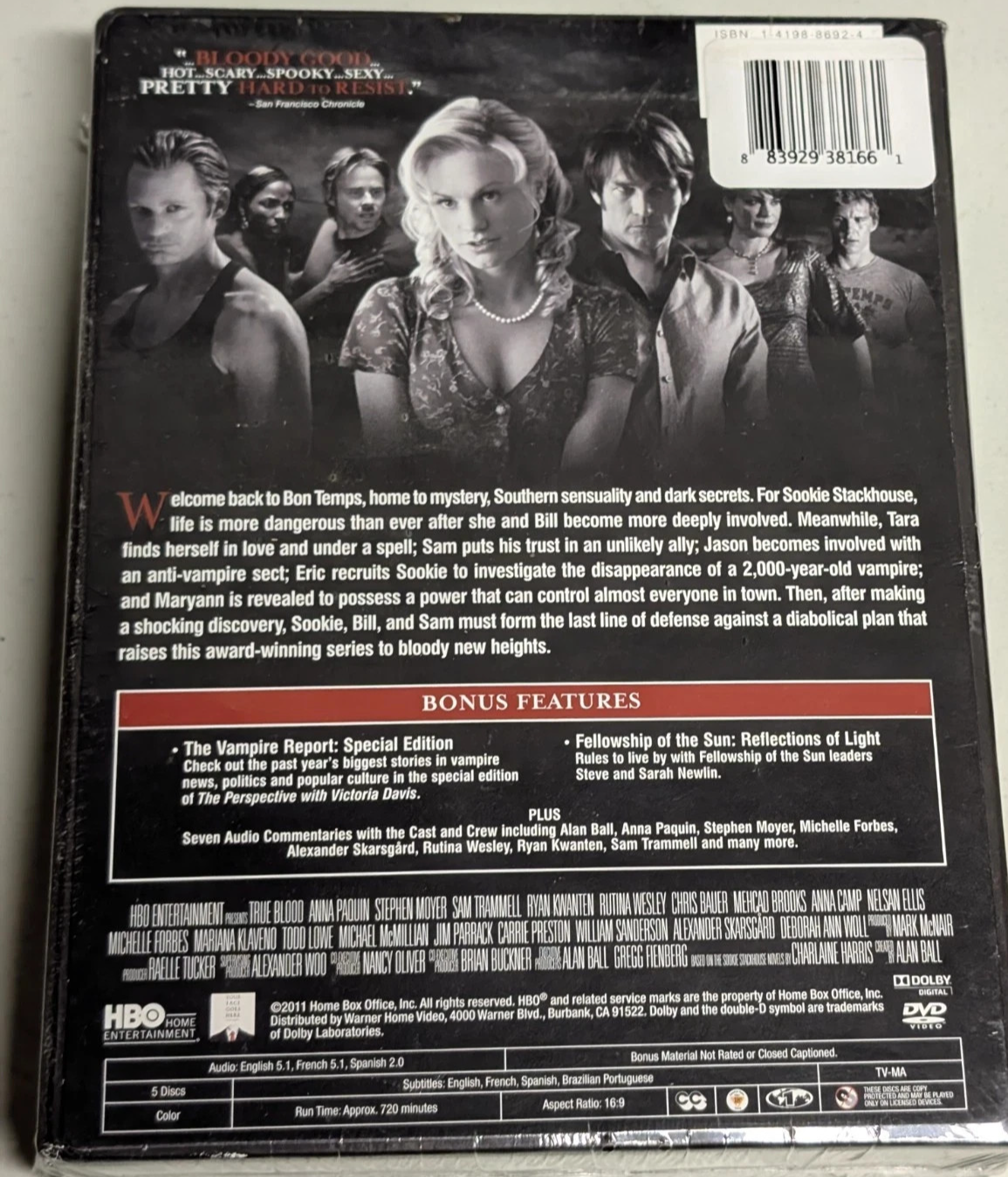 True Blood: The Complete Second Season (DVD, 2015, 5-Disc Set)