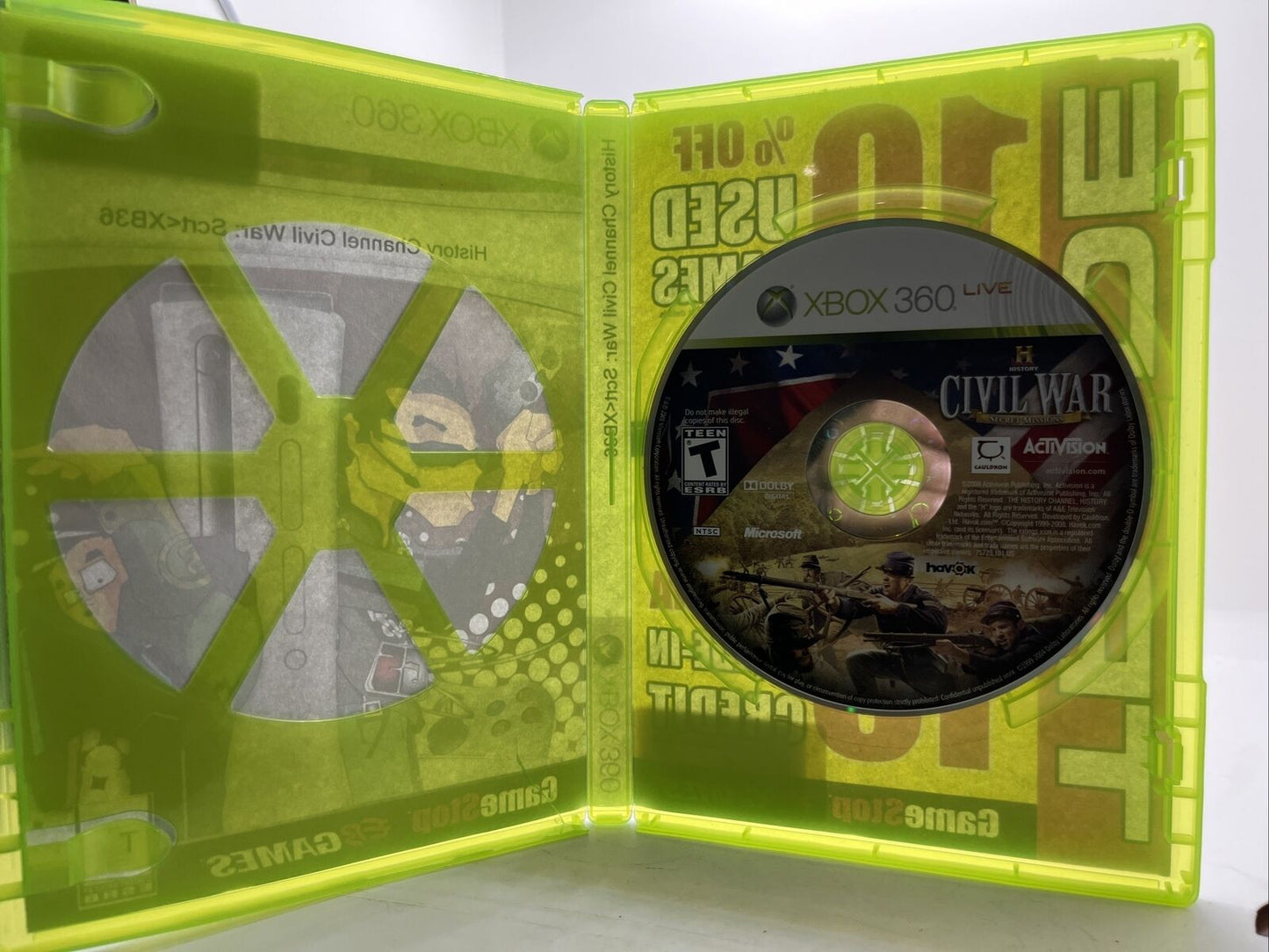 History Channel Civil War: Secret Missions Xbox 360