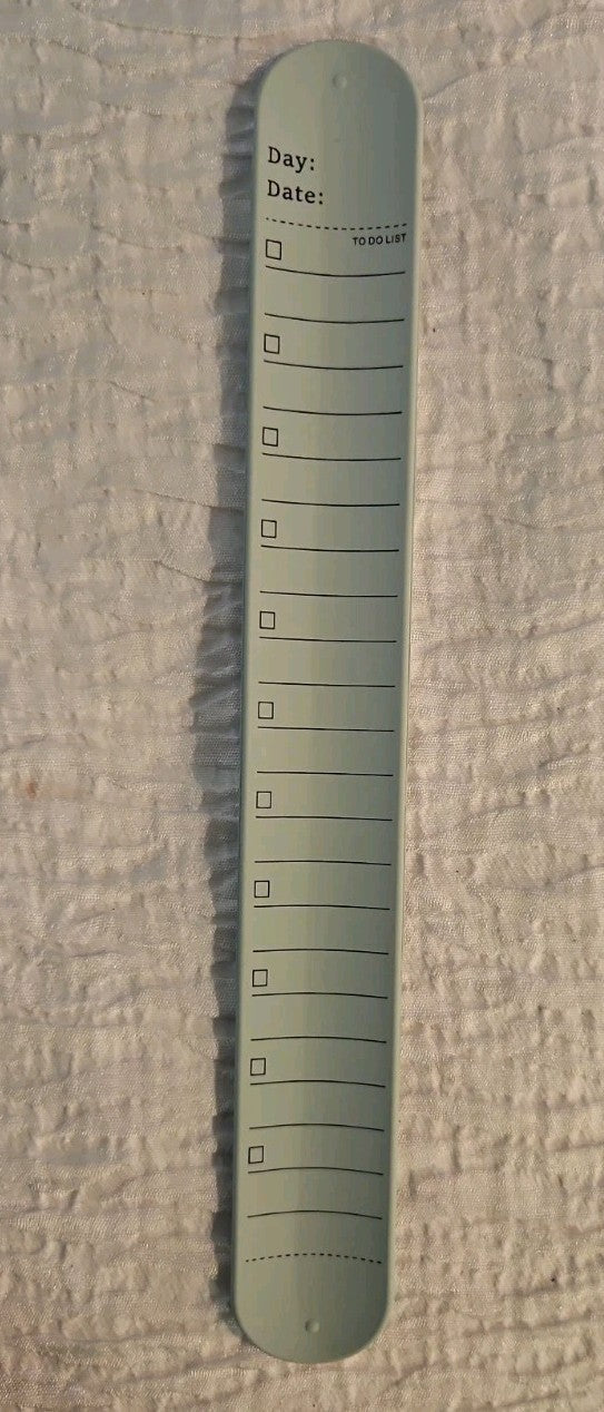 Slap Band Slap Bracelet 8"Ruler and To Do List