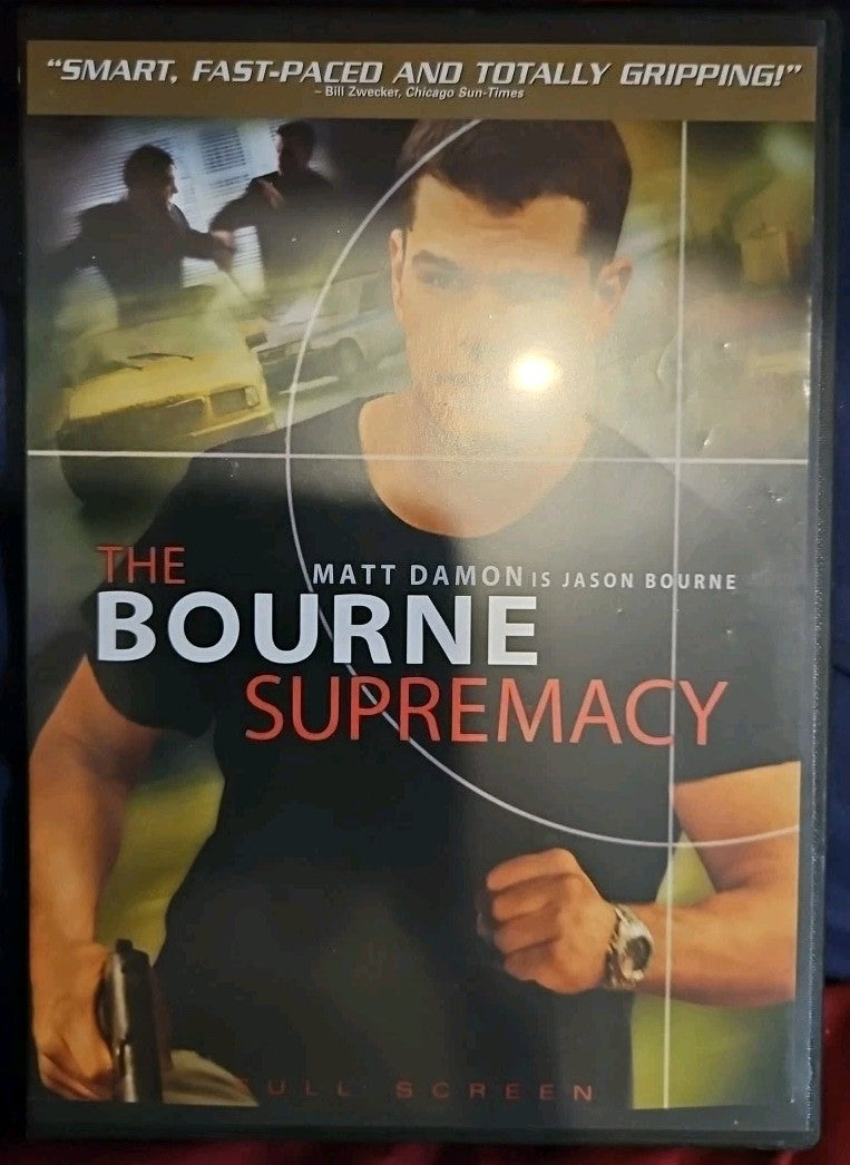 The Bourne Supremacy (DVD, 2004) Slim Case. Cropped Artwork. Tested