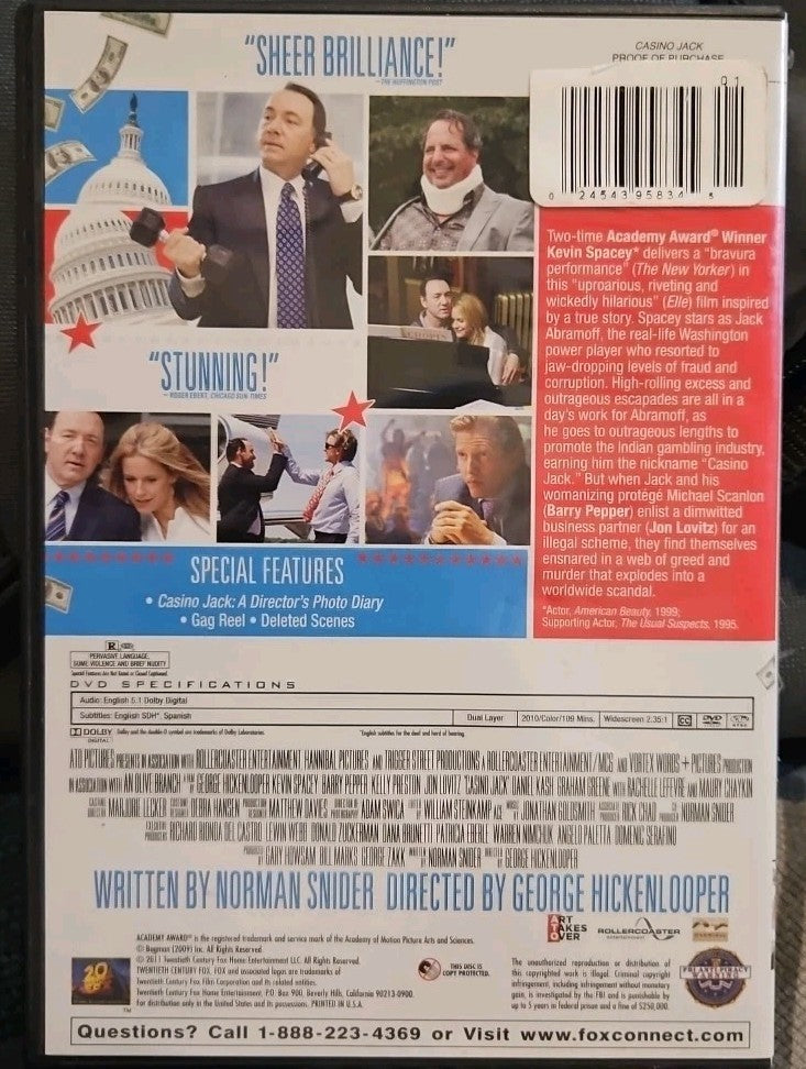 Casino Jack (DVD) New Sealed