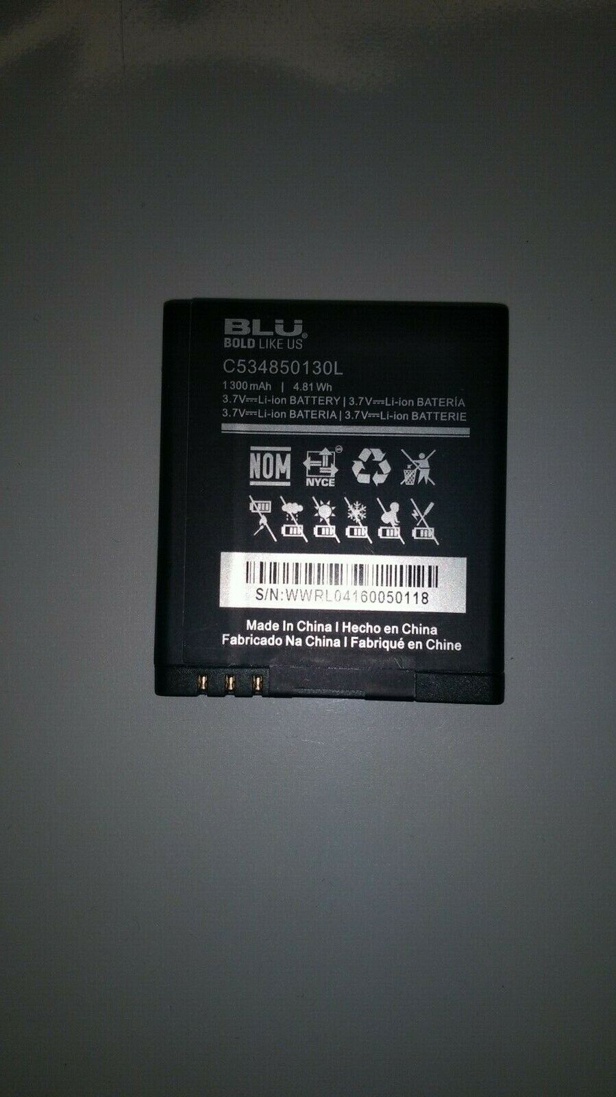  BLU Dash JR 3G D192U - White (Unlocked) Smartphone - Tested - Works