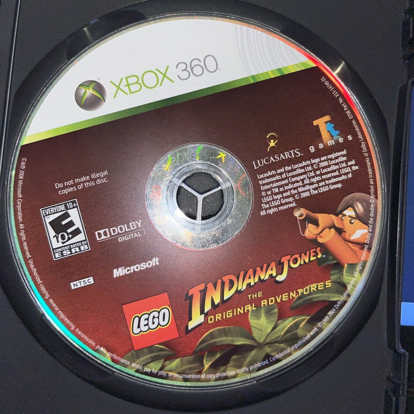 LEGO Indiana Jones: The Original Adventures (Microsoft Xbox 360, 2008) -...
