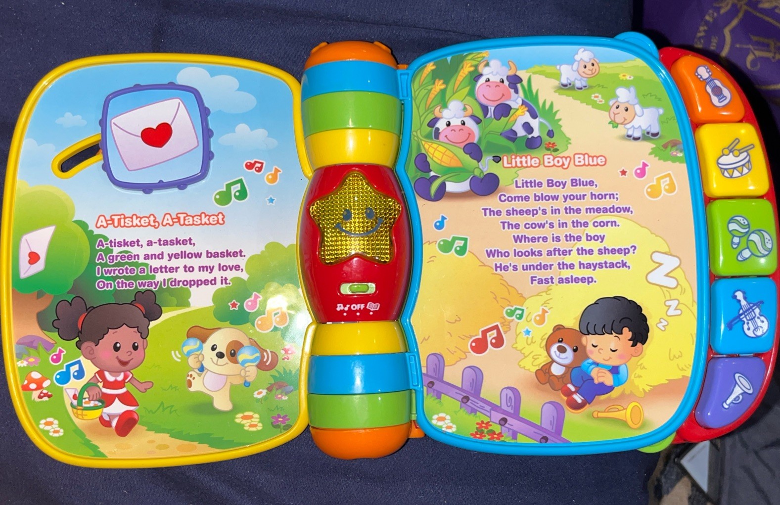 VTech 80166700 Musical Rhymes Educational Book for Babies