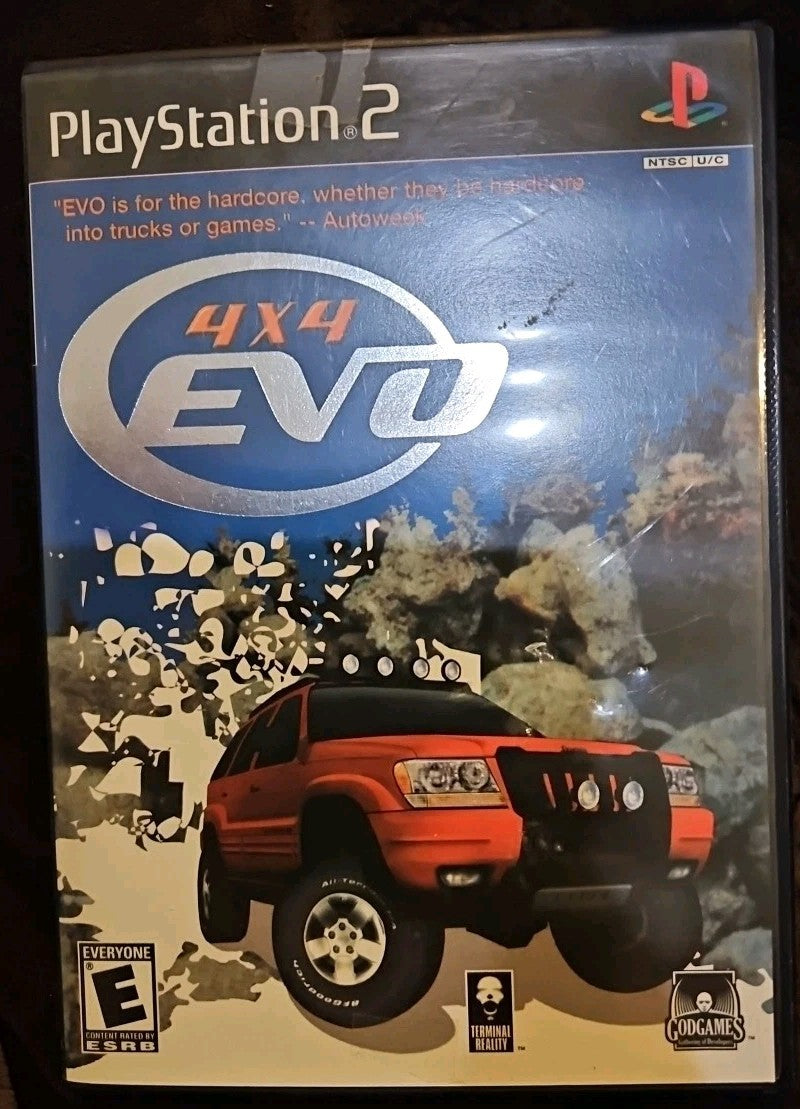 4x4 EVO (Sony PlayStation 2, 2001) No Game. Case + Artwork + Manual ONLY