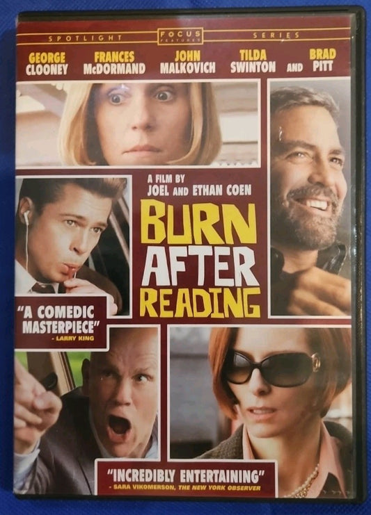 Burn After Reading (DVD, 2008) Sealed