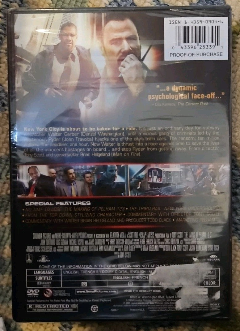The Taking of Pelham 1 2 3 (DVD, 2009)  Artwork Aged