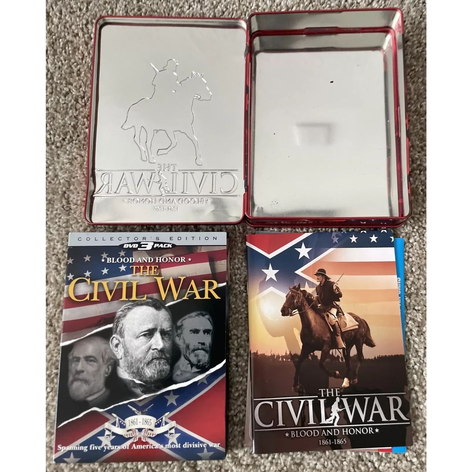 The Civil War *Blood and Honor* (3 DVDs in Tin Case) Tested. No scratches. CIB