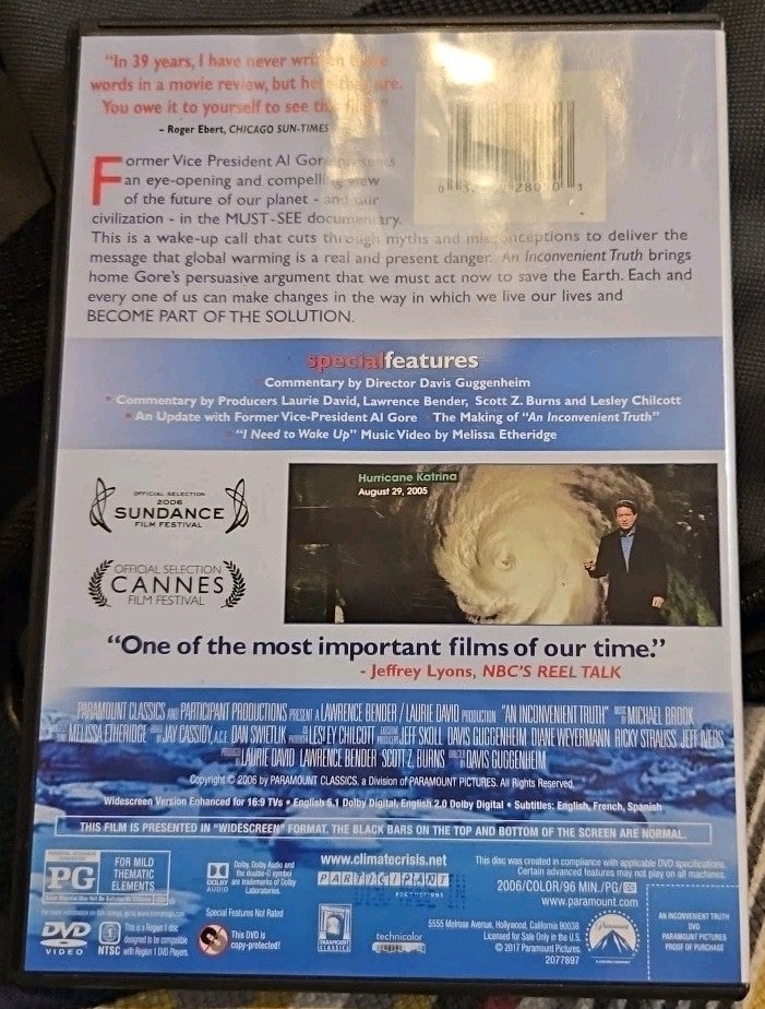 An Inconvenient Truth (DVD, 2006) New Sealed