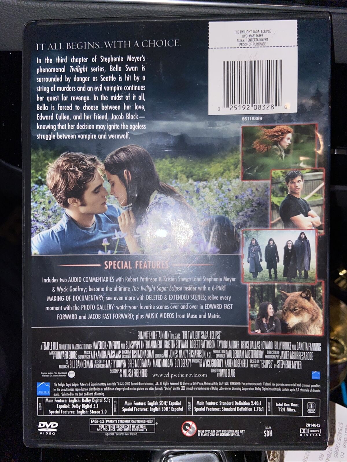 The Twilight Saga: Eclipse (Two-Disc Special Edition) - DVD - VERY GOOD