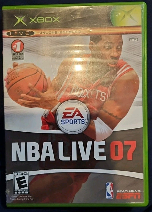 NBA Live 07 (Microsoft Xbox, 2006) Tested. No Scratches. New Case