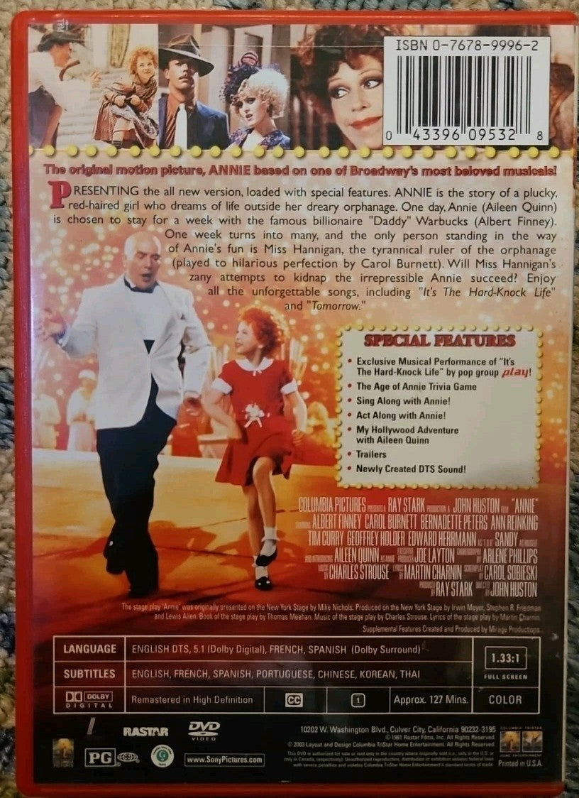 Annie (DVD, 1982) New Sealed