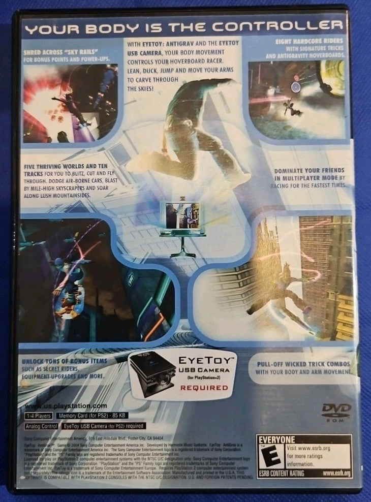 Antigrav (PS2) Eyetoy Required. Mint w/Manual. Tested