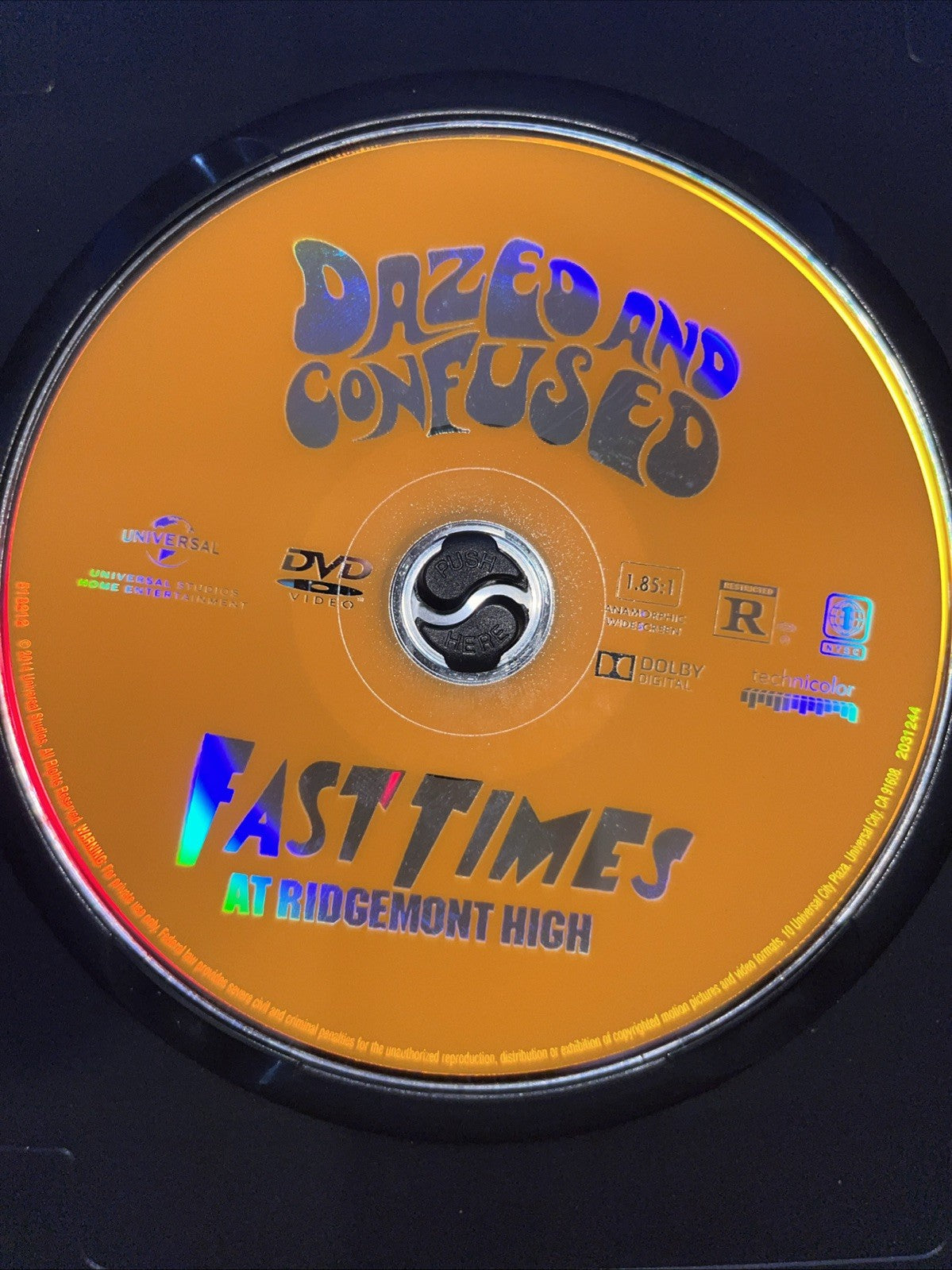 Dazed And Confused + Fast Times At Ridgemont High (DVD) Disc Only. No Cover Art.