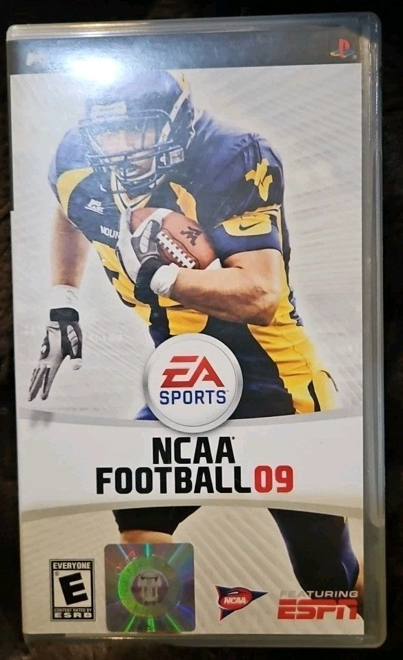 NCAA Football 09 (Sony PSP, 2008) No Game. Case. Box Art. Manual