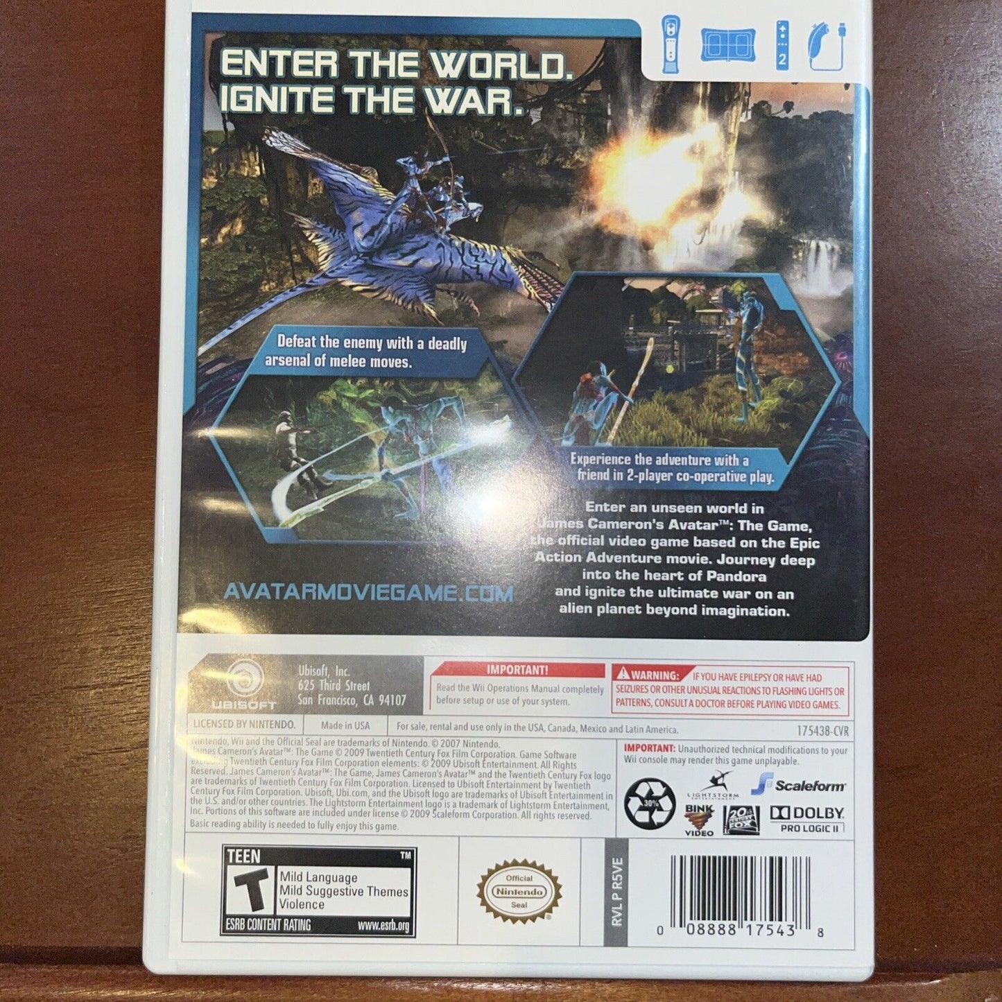 Avatar - Nintendo Wii - Complete. Tested. New Case. Resealed.￼