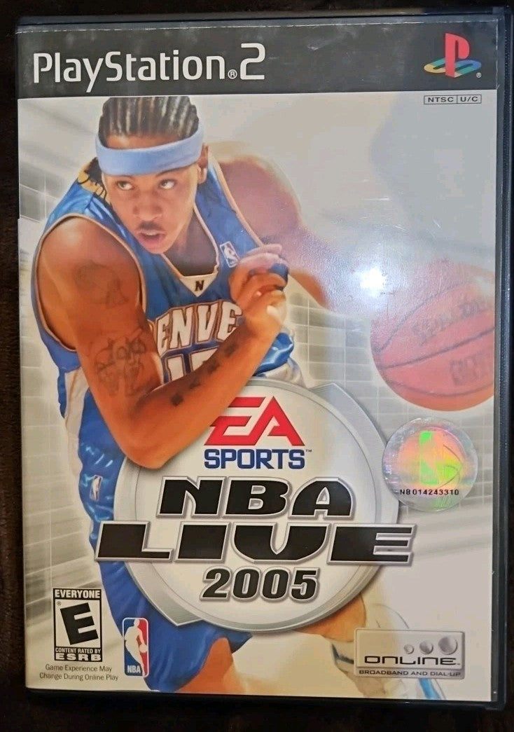 NBA Live 2005 (Sony PlayStation 2, 2004) No Game. Case. Artwork. Manual ONLY