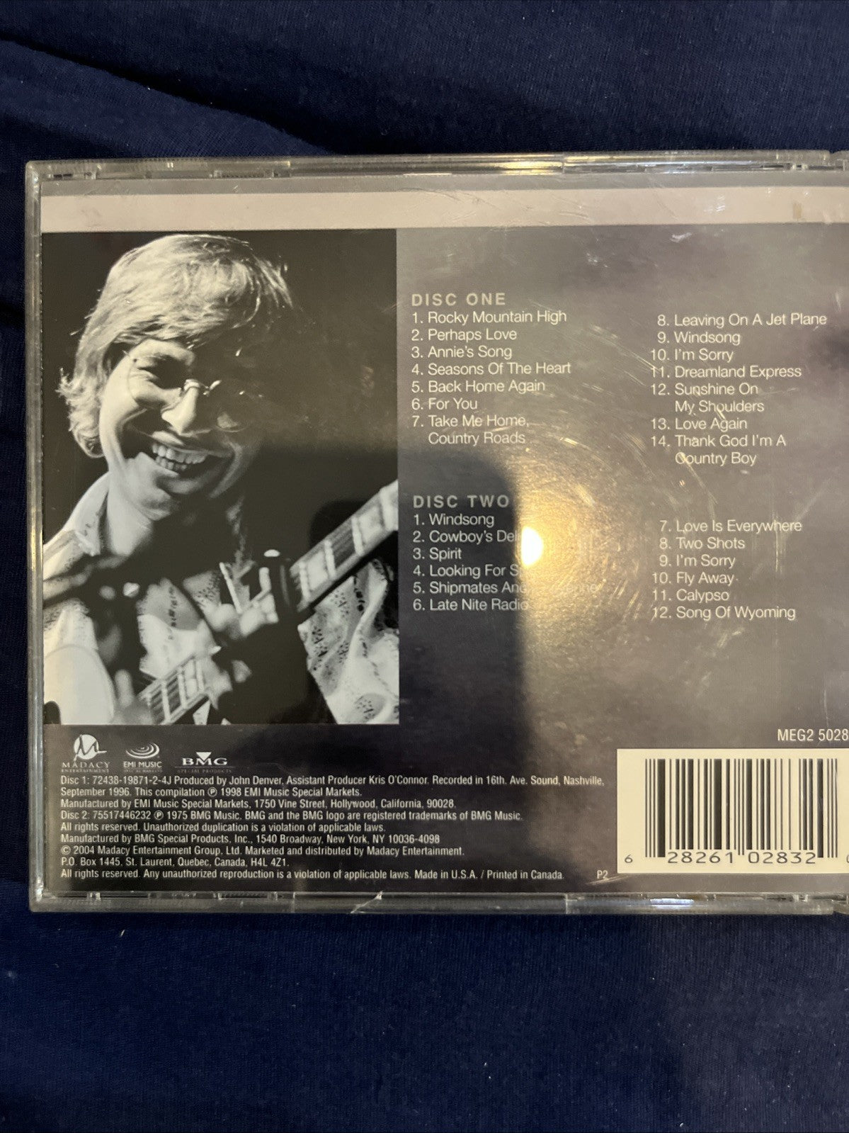 The Essential by John Denver (CD, Jan-2004, 2 Discs, Madacy)