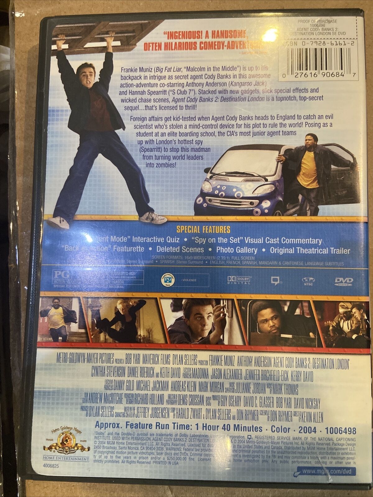 Agent Cody Banks/Agent Cody Banks 2 (DVD, 2006, 2-Disc Set, Double Feature)