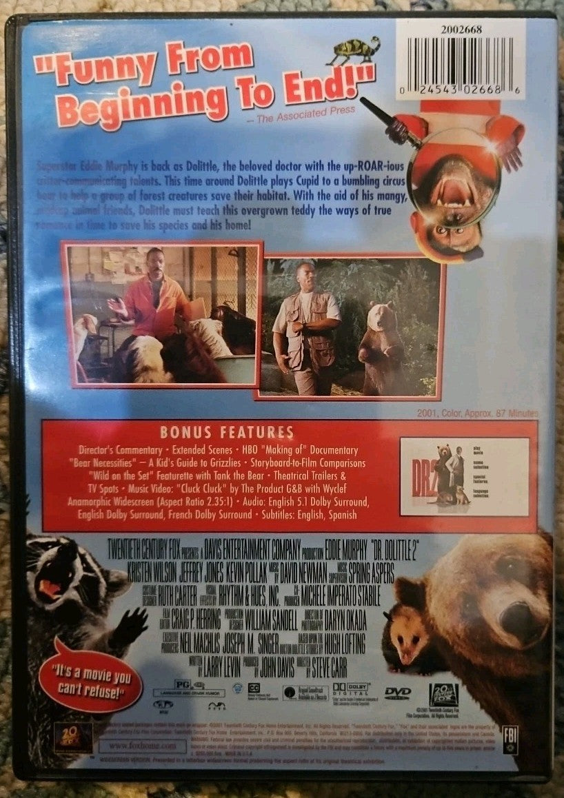 Dr. Dolittle 2 (DVD, 2001) New Sealed