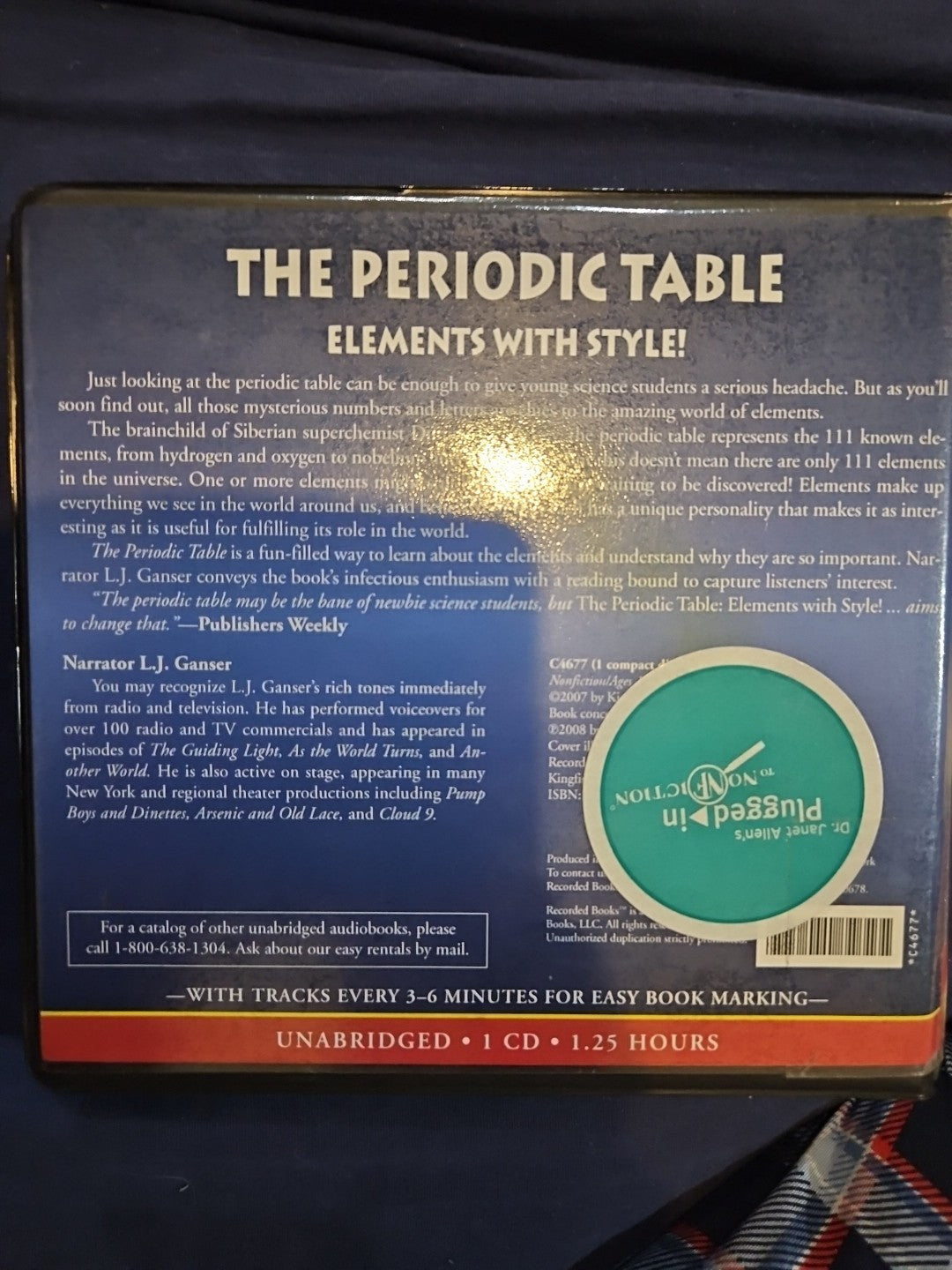 The Periodic Table: Elements With Style Audiobook (CD)
