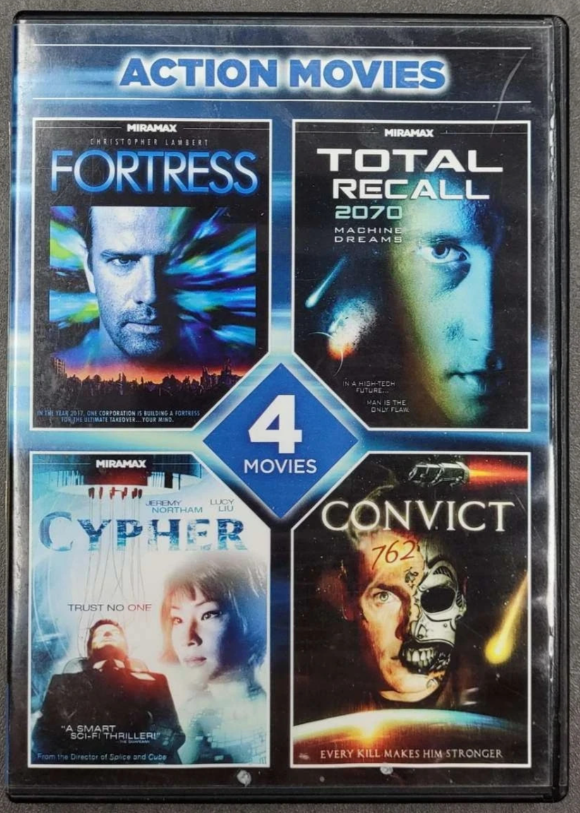 Fortress / Total Recall 2070 / Cypher / Convict (DVD) New
