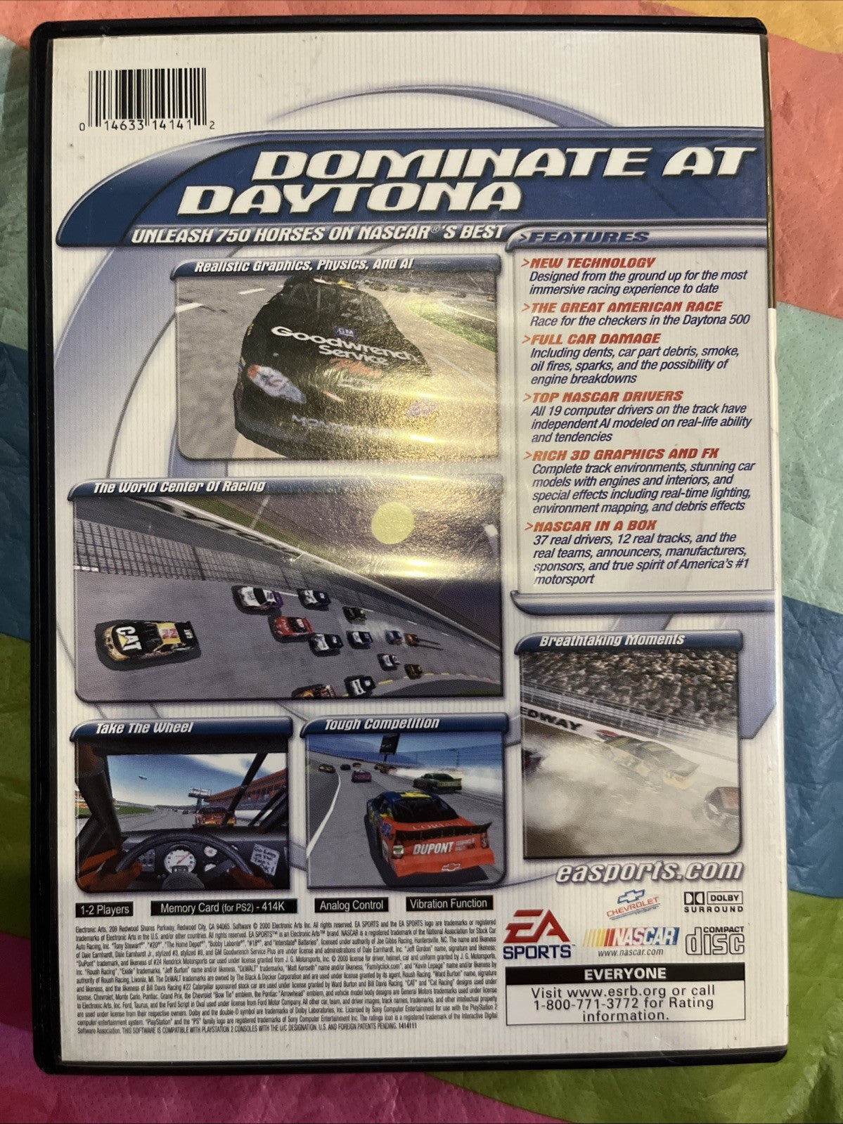NASCAR 2001 (PS2) CIB. W/ Manual + Reg. Original Case