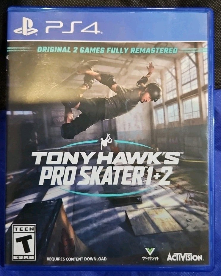 Tony Hawk Pro Skater 1 + 2 - Sony PlayStation 4. NO GAME. Case + Insert