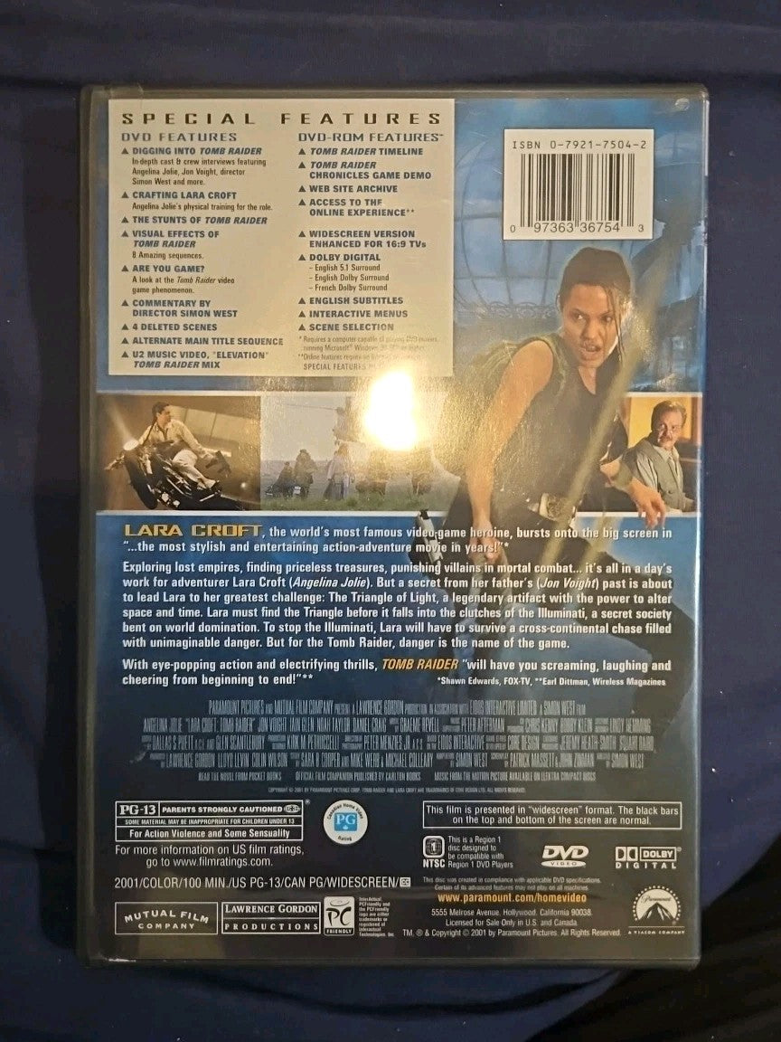 Tomb Raider (DVD, 2001)