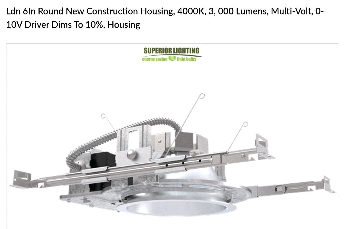 Lithonia Recess Lighting LDN6 40/30 120-277v 6" 4000k Gz10 NEW Save 25%