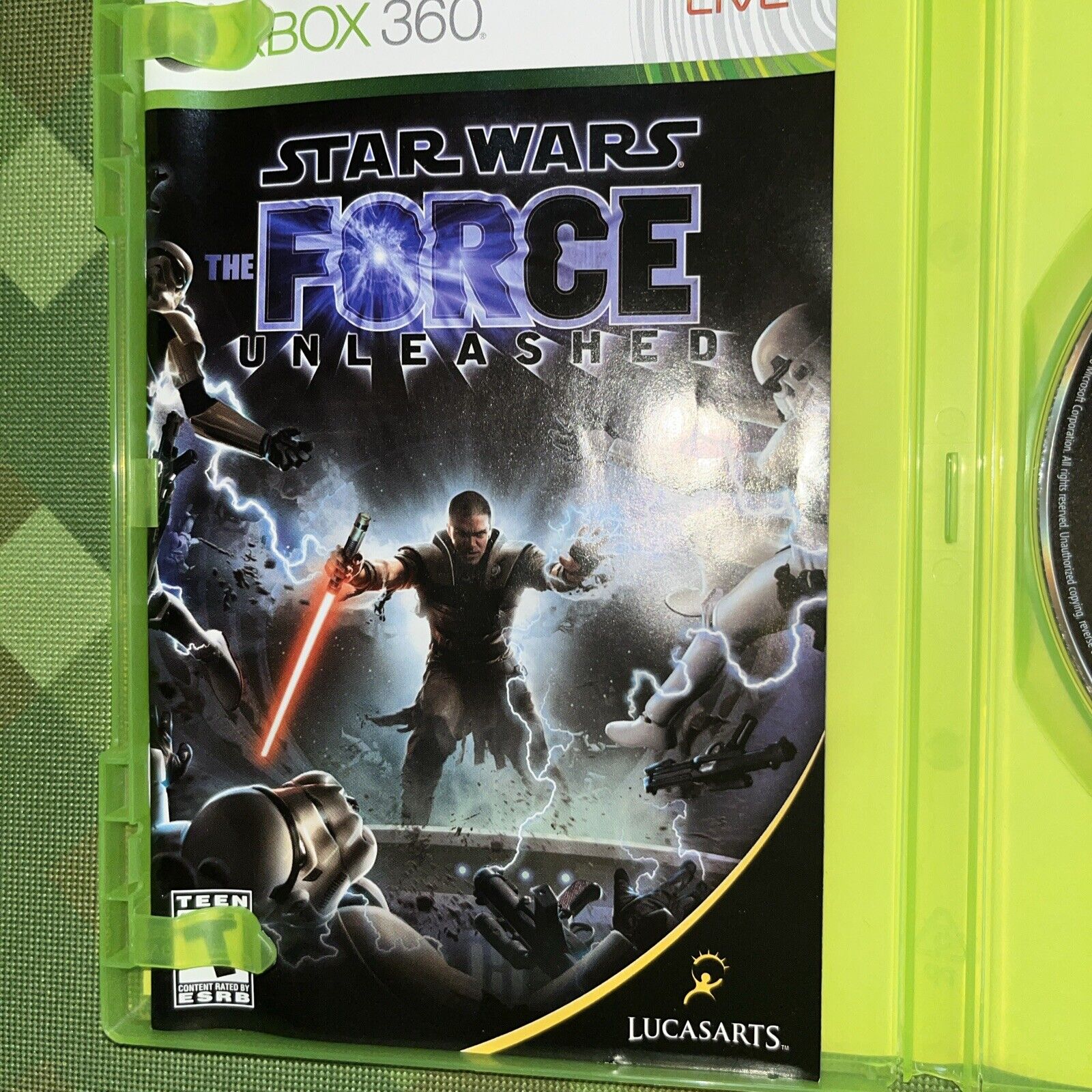 Star Wars: The Force Unleashed (Microsoft Xbox 360, 2008)