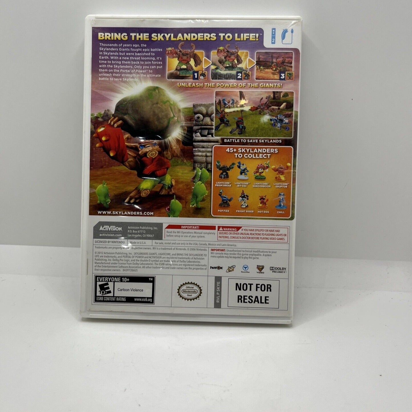 Skylanders: Giants (Nintendo Wii, 2012)