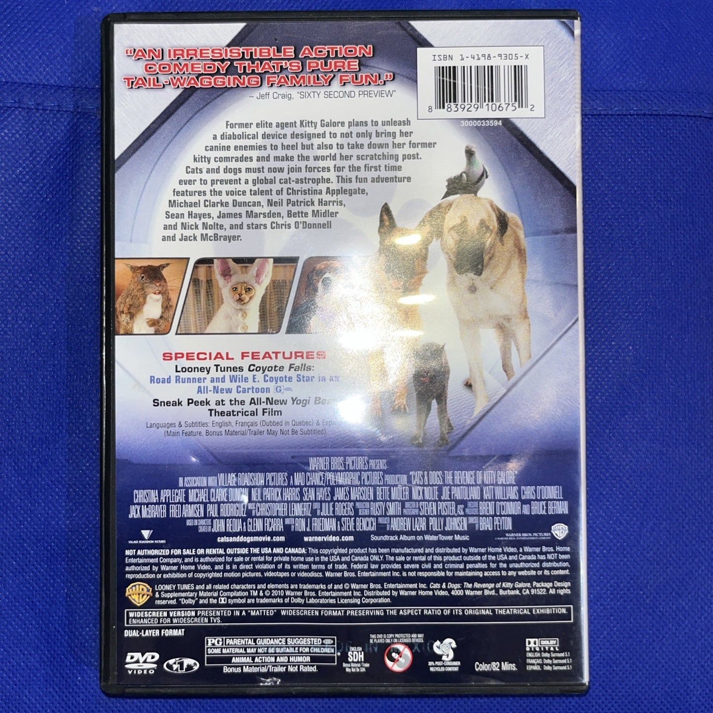 Cats & Dogs: the Revenge of Kitty Galore (DVD, 2010)