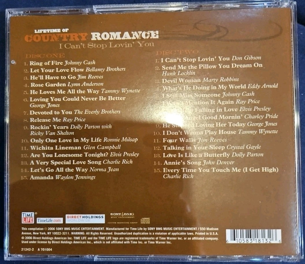 TIME-LIFE-CLASSIC COUNTRY-80'S LOVE SONGS ( NEW/) 6 CD Set. Some Boxwear