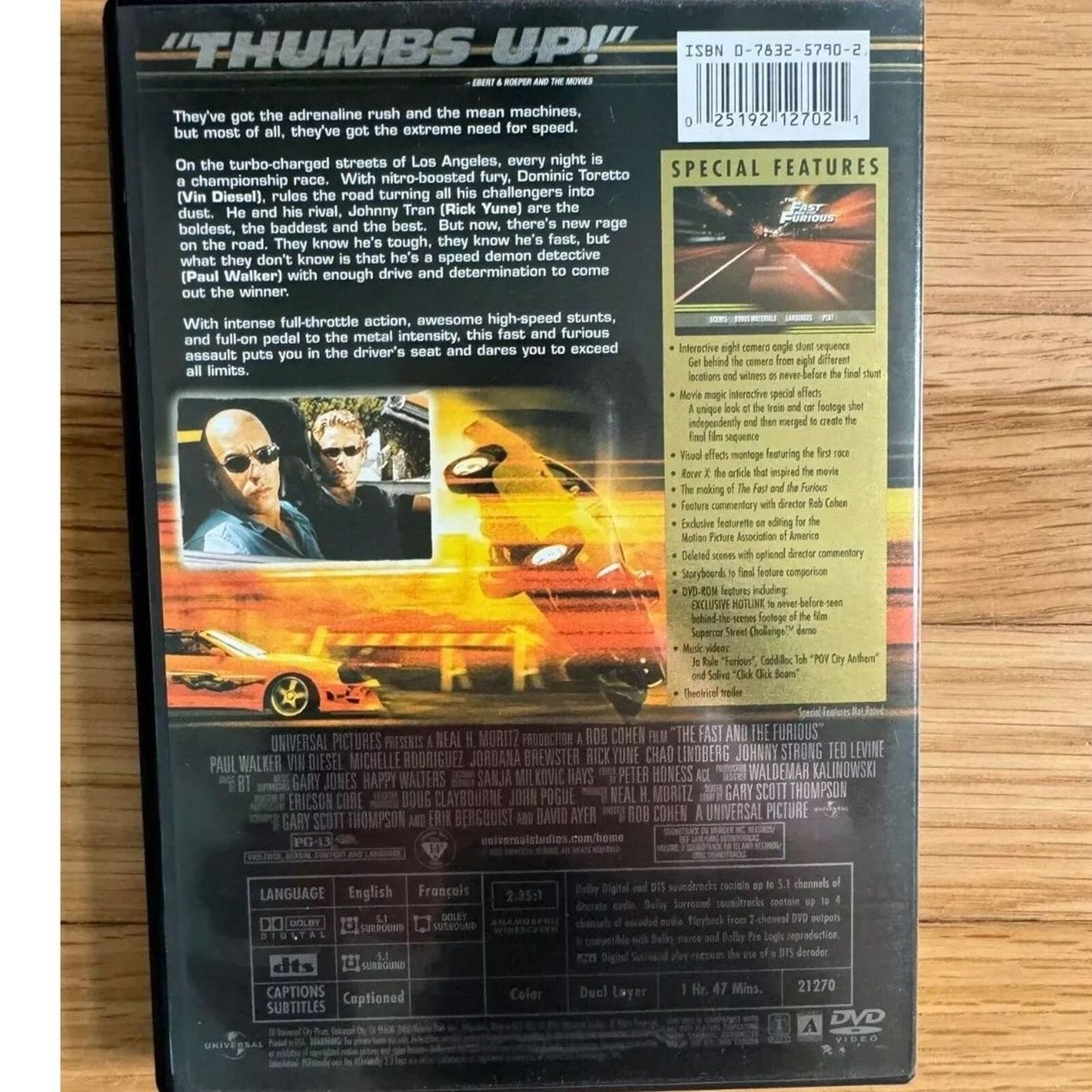 The Fast and the Furious - Widescreen - Collector's Edition (DVD) Brand new