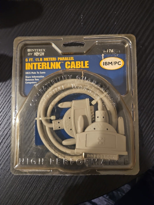 Interex 6 Ft. Parallel Interlink Cable DB25 Male To Male