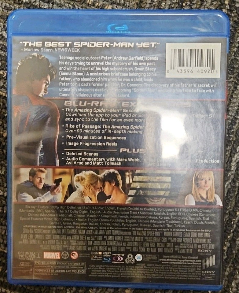 The Amazing Spider- Man (Blu-ray) Brand New Sealed. No Digital Download