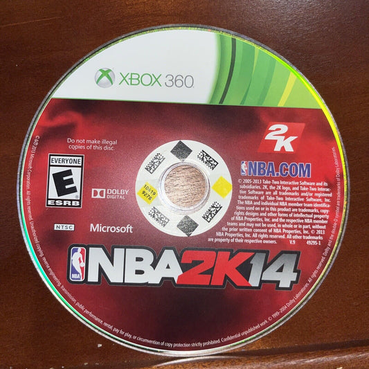 NBA 2K14 (Microsoft Xbox 360, 2013) Disc Only - Tested