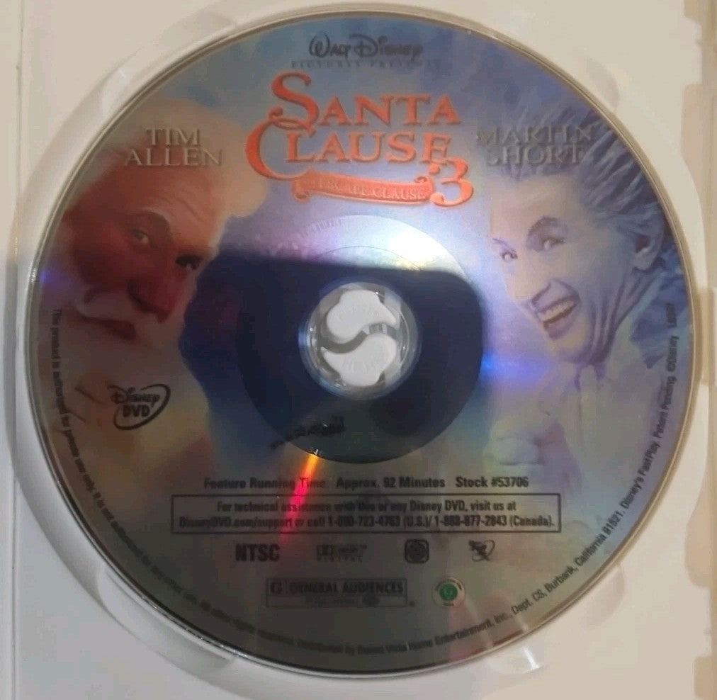 The Santa Clause 3: the Escape Clause (DVD, 2006) No Digital Download