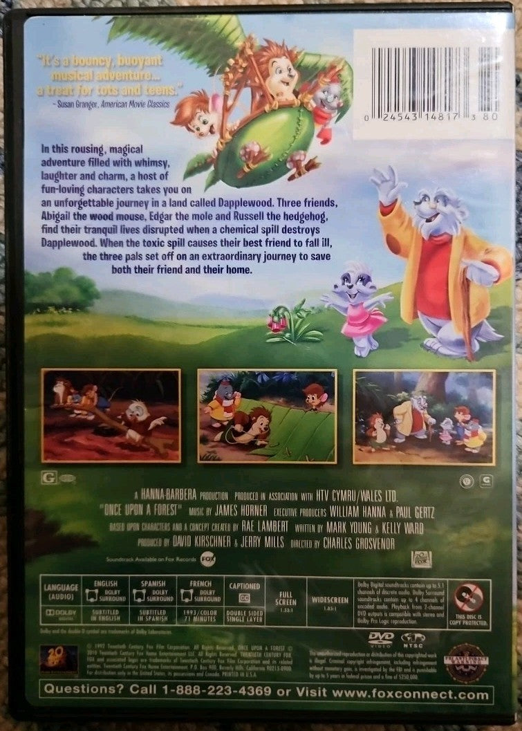Once Upon a Forest (DVD, 1993) Tested. New Case. Resealed
