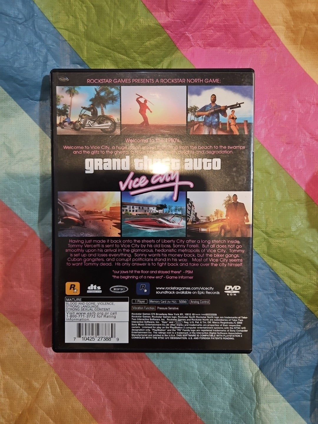 Grand Theft Auto Vice City - Sony PlayStation 2. Mint. Tested. No Scratches