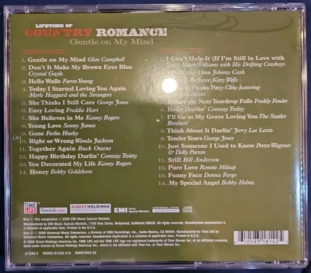 TIME-LIFE-CLASSIC COUNTRY-80'S LOVE SONGS ( NEW/) 6 CD Set. Some Boxwear