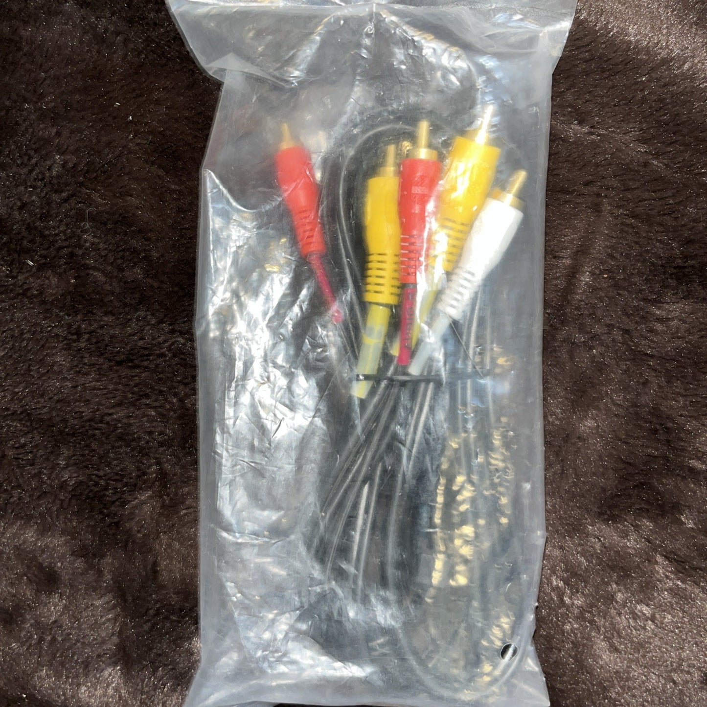 3ft 3 RCA Male to 3 RCA Male Cord Black Audio Video AV Cable