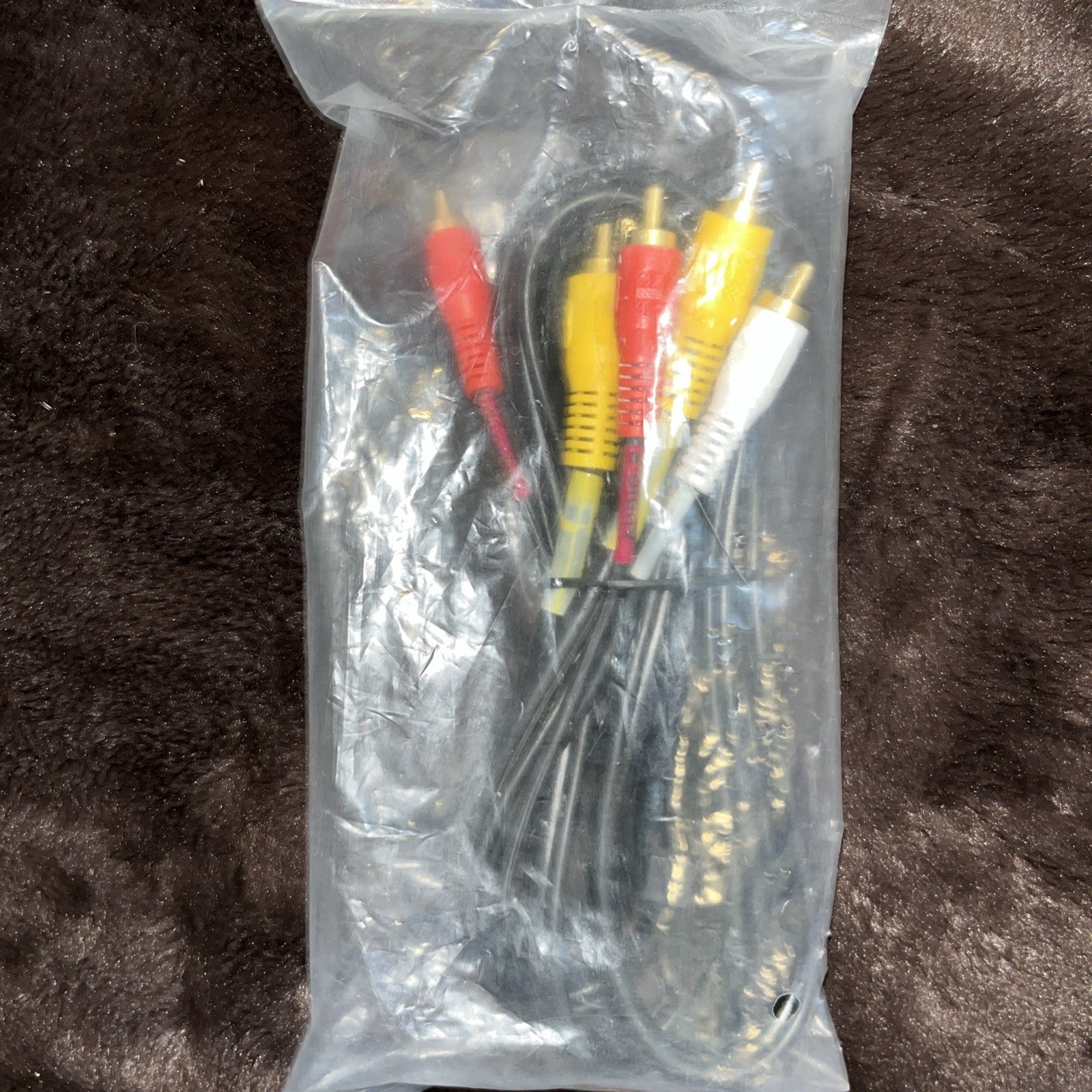 3ft 3 RCA Male to 3 RCA Male Cord Black Audio Video AV Cable